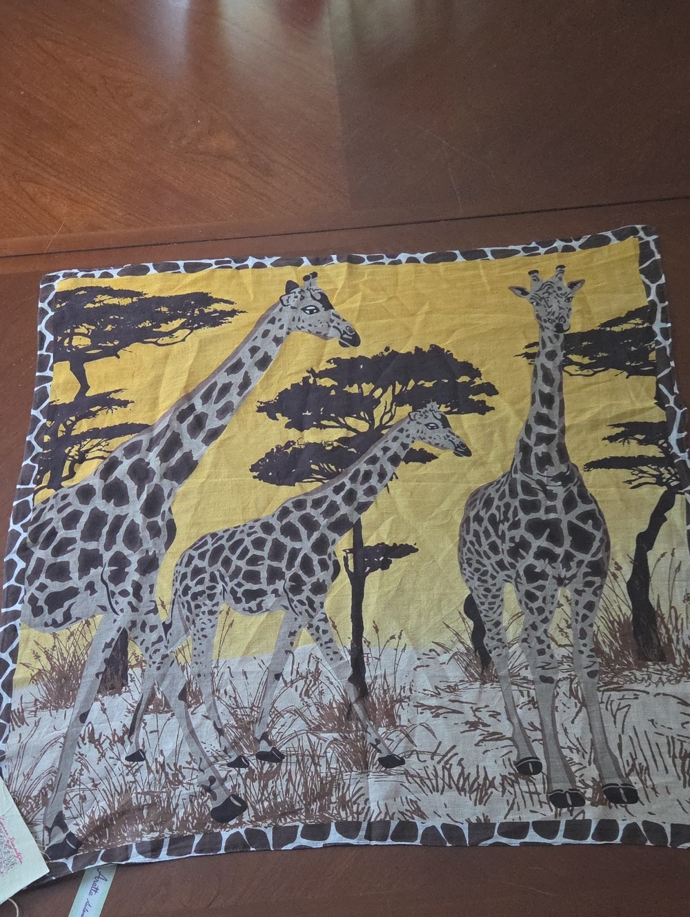 Aratta Giraffe Safari Print Bandana - Scarf